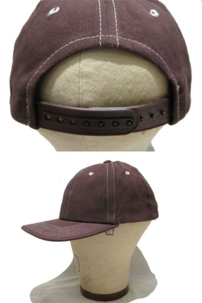 画像2: 1990's~ "FRONTIER" Cotton Baseball Cap DEADSTOCK　BROWN　size : one size