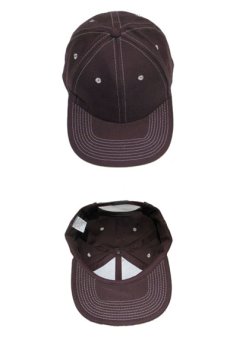 画像3: 1990's~ "FRONTIER" Cotton Baseball Cap DEADSTOCK　BROWN　size : one size (3)