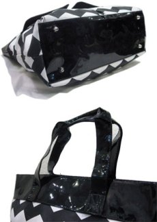 画像4: "TassDesign" Saw-Tooth Design Tote Bag　BLACK / WHITE　　  (4)