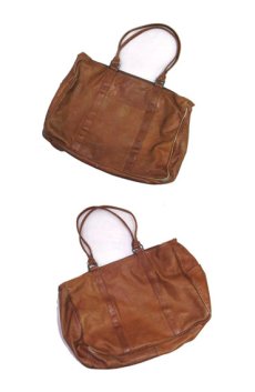 画像4: 1970's Leather Boston Bag made in COLOMBIA　color : BROWN　  (4)