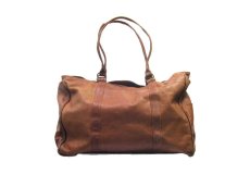 画像2: 1970's Leather Boston Bag made in COLOMBIA　color : BROWN　  (2)