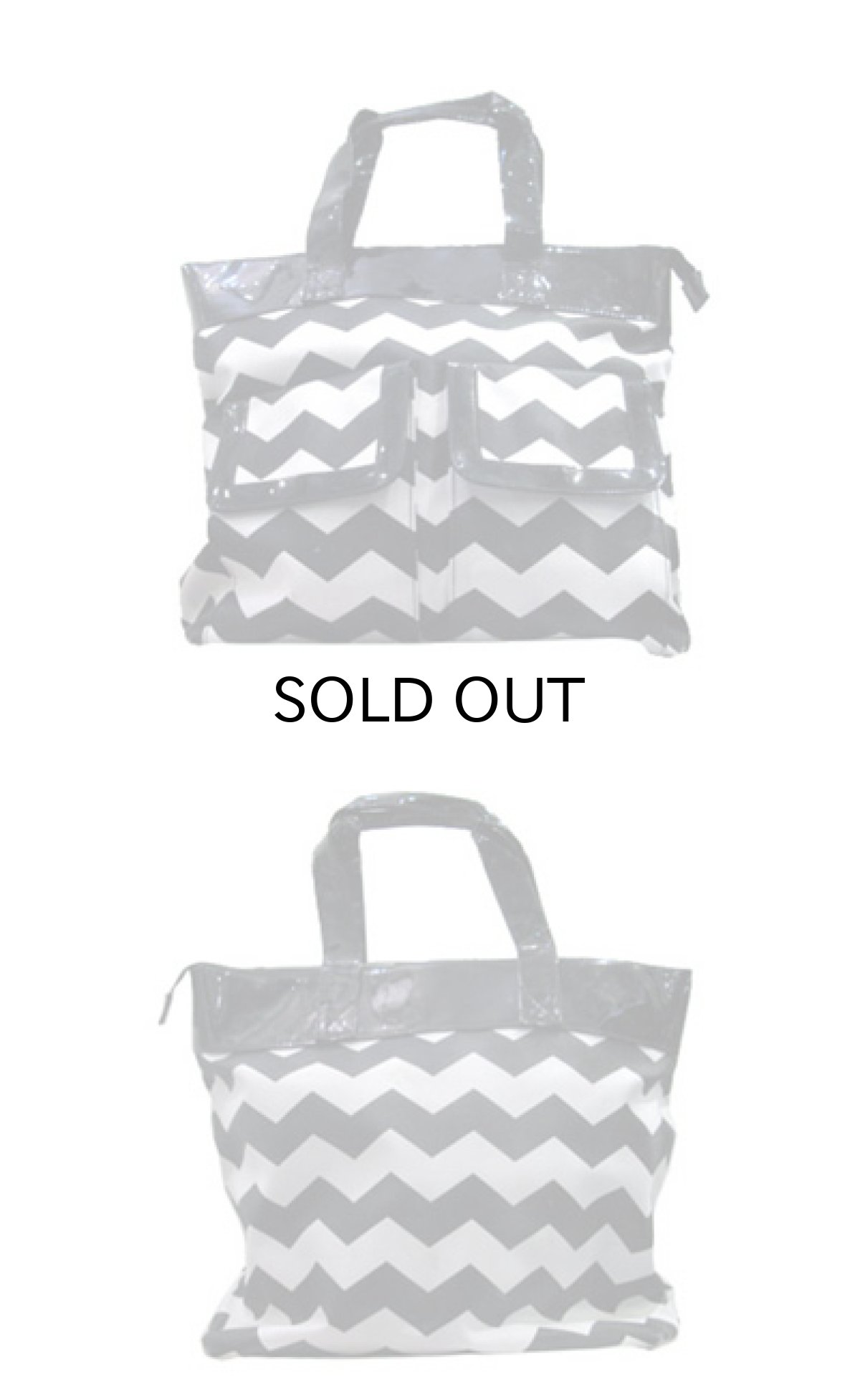 画像2: "TassDesign" Saw-Tooth Design Tote Bag　BLACK / WHITE　　  (2)