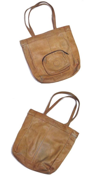 画像1: 1970's "Suaza Leather" Leather Tote Bag made in COLOMBIA　color : Lt.BROWN 
