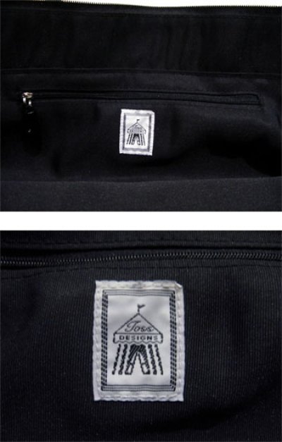 画像1: "TassDesign" Saw-Tooth Design Tote Bag　BLACK / WHITE　　 