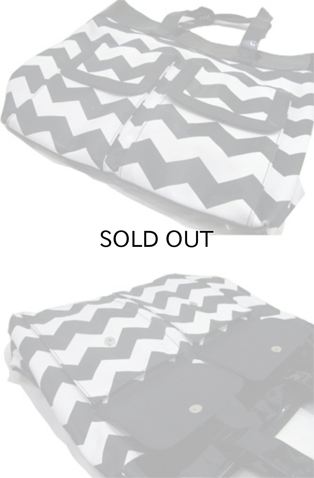 画像5: "TassDesign" Saw-Tooth Design Tote Bag　BLACK / WHITE　　  (5)