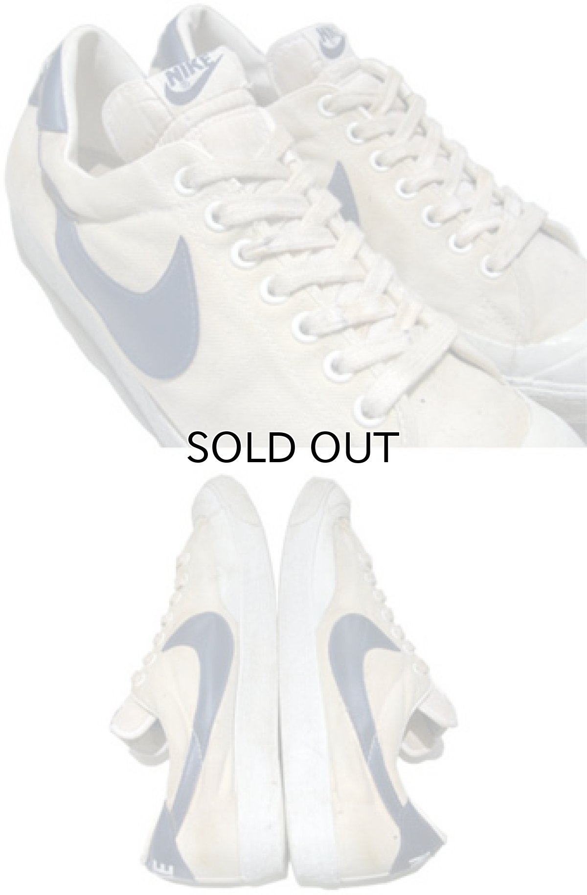 画像3: 1980's NIKE "ALL COURT" Canvas Sneaker NATURAL / BLUE  size US 10.5 (28.5cm) (3)