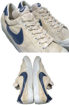 画像3: 1980's NIKE "ALL COURT" Canvas Sneaker　NATURAL / BLUE 　size US 10.5 (28.5cm) (3)
