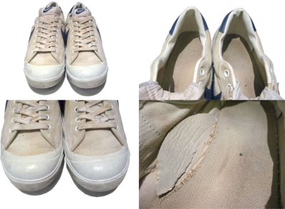 画像2: 1980's NIKE "ALL COURT" Canvas Sneaker　NATURAL / BLUE 　size US 10.5 (28.5cm)