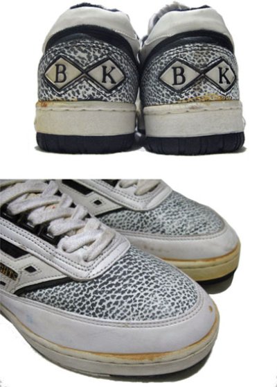 画像2: 1980's "BRITSH KNIGHTS" Leather Sneaker　WHITE / BLACK 　size US 10.5 (28.5cm)