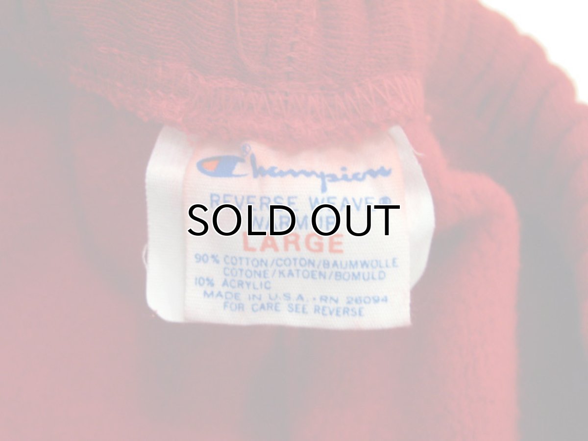 画像3: 1990's Champion Reverse Weave Sweat Pants　RED　size L  (表記 LARGE) (3)