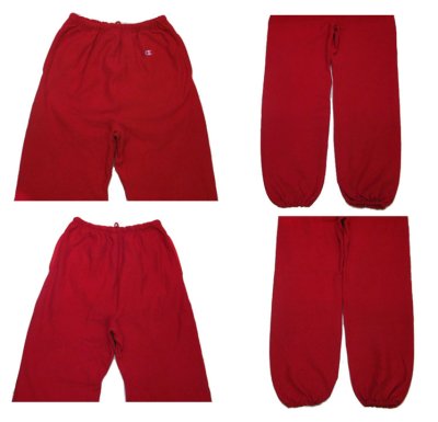 画像1: 1990's Champion Reverse Weave Sweat Pants　RED　size L  (表記 LARGE)