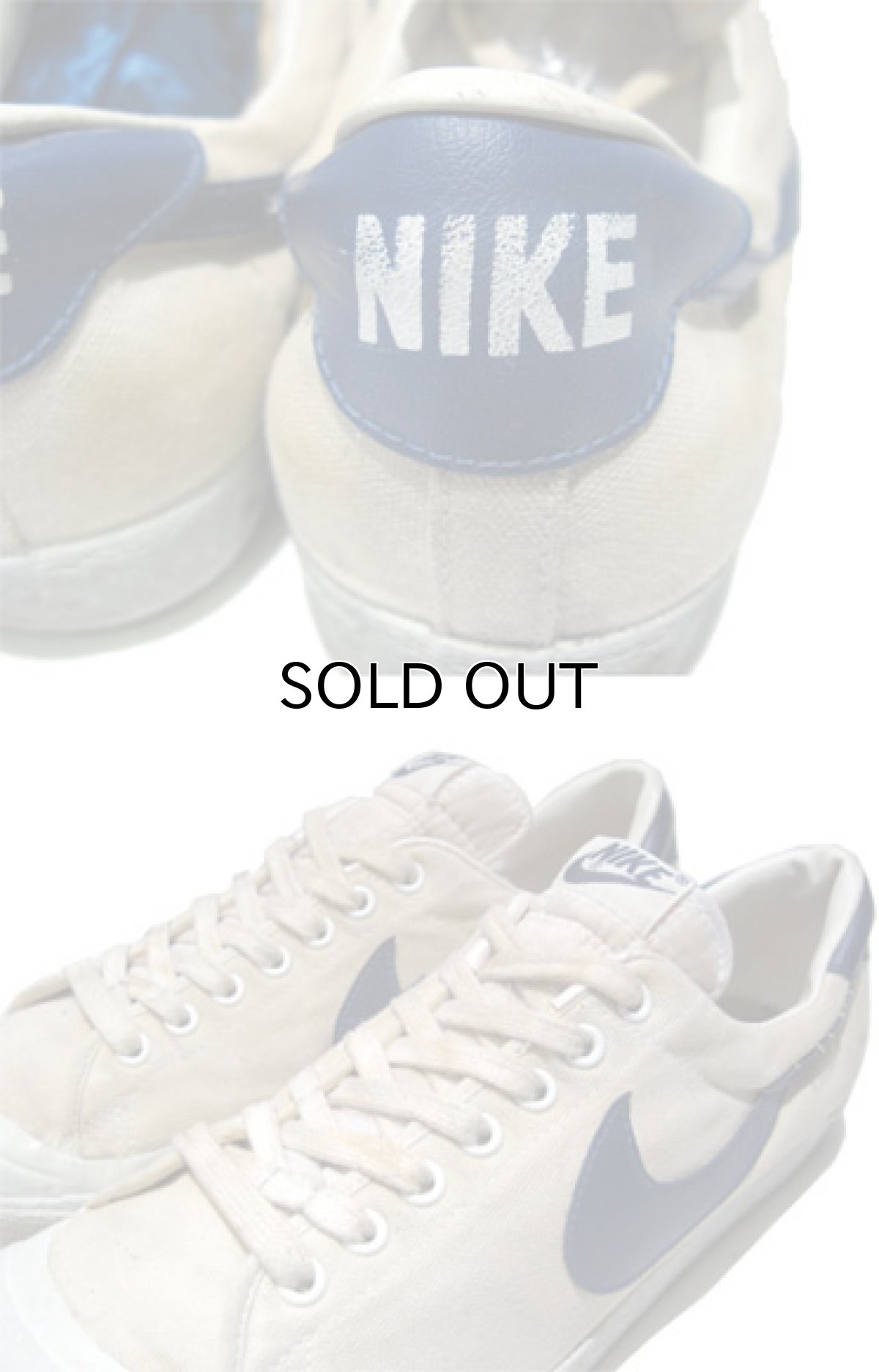 画像5: 1980's NIKE "ALL COURT" Canvas Sneaker NATURAL / BLUE  size US 10.5 (28.5cm) (5)