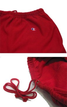 画像4: 1990's Champion Reverse Weave Sweat Pants　RED　size L  (表記 LARGE) (4)