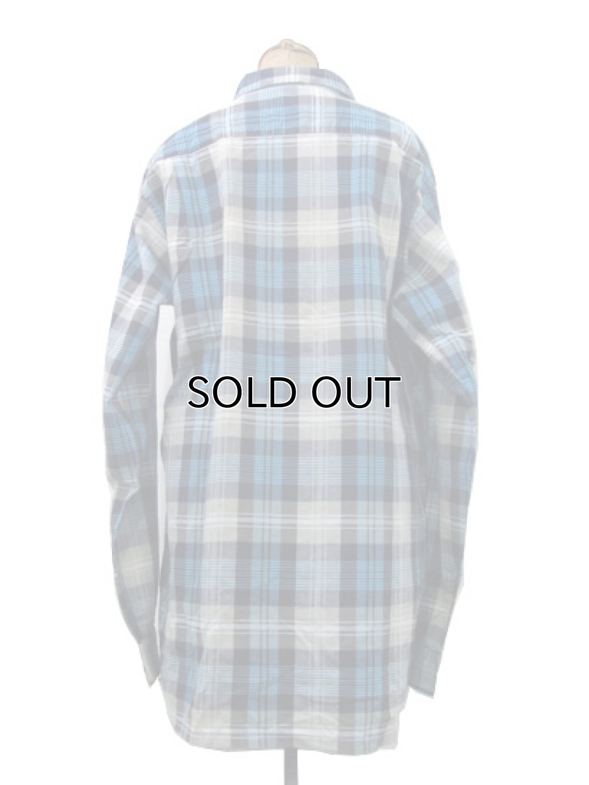 画像2: 1960's "TOWNCRAFT" OLD L/S Shirts Check Pattern BLUE 系 size L (表記 16 1/2 L  TALL) (2)