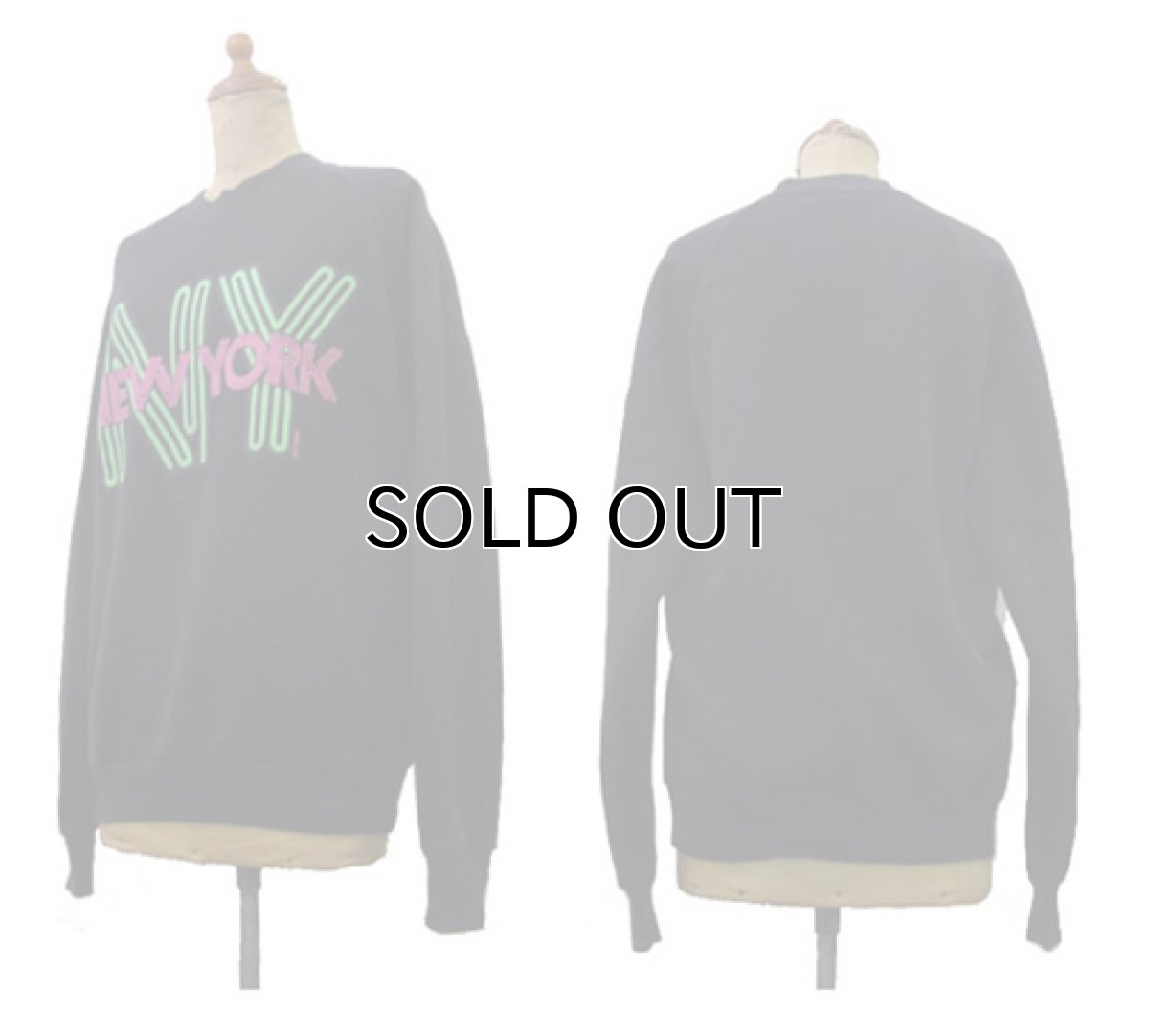 画像2: 1980's "JERZEES" Pullover Print Sweat made in USA BLACK size S-M 位 (表記 L) (2)