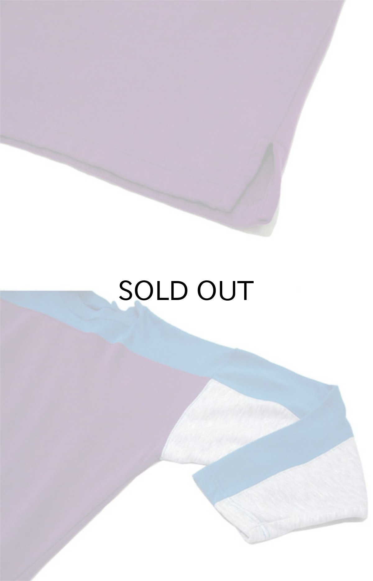 画像5: 1990's Pullover Football Style Sweat 3-Tone BLUE / PURPLE / GREY size L 位 (表記 なし) (5)