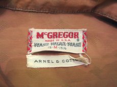 画像4: 1960's "McGREGOR" Cotton L/S Shirts Diamond Pattern　ORANGE　size M (表記 15-15 1/2 M) (4)