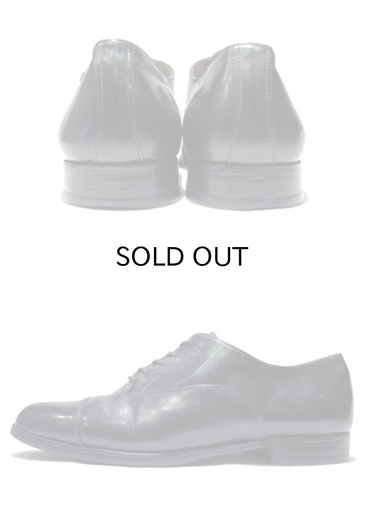 画像2: ~1980's "JOHN RAMFORD" Straight Tip Leather Shoes　color : BLACK　 size 41 1/2   ( 26 cm ) (2)