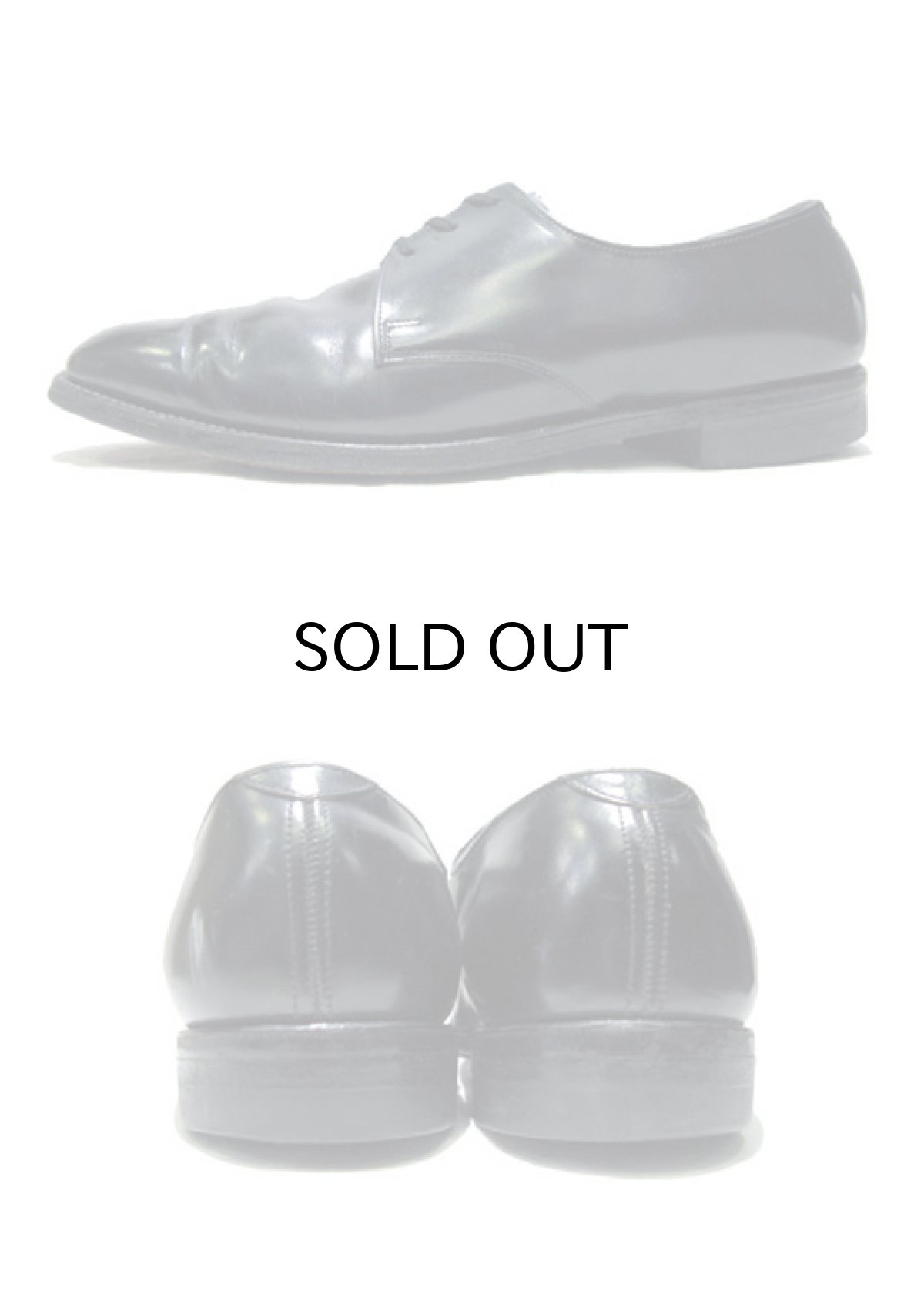 画像2: 1970's "FREEMAN" Plain Toe Leather Shoes　color : BLACK　 size 10 1/2 C  ( 28.5 cm ) (2)