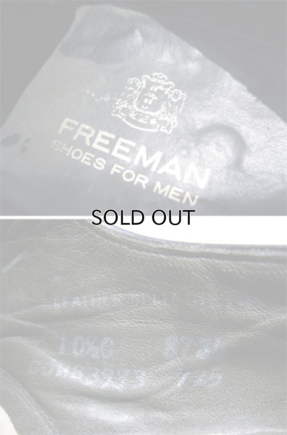 画像4: 1970's "FREEMAN" Plain Toe Leather Shoes　color : BLACK　 size 10 1/2 C  ( 28.5 cm ) (4)