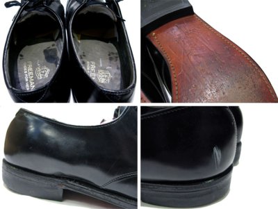 画像3: 1970's "FREEMAN" Plain Toe Leather Shoes　color : BLACK　 size 10 1/2 C  ( 28.5 cm )