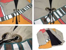 画像4: "GIRASOL" Cardigan Type Collarless Jacket　Multi Color　size M-L位 (表記 なし) (4)