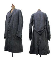 画像2: 1950's "French" Salt and Pepper Atelier Coat 　size S位 (表記 42) (2)