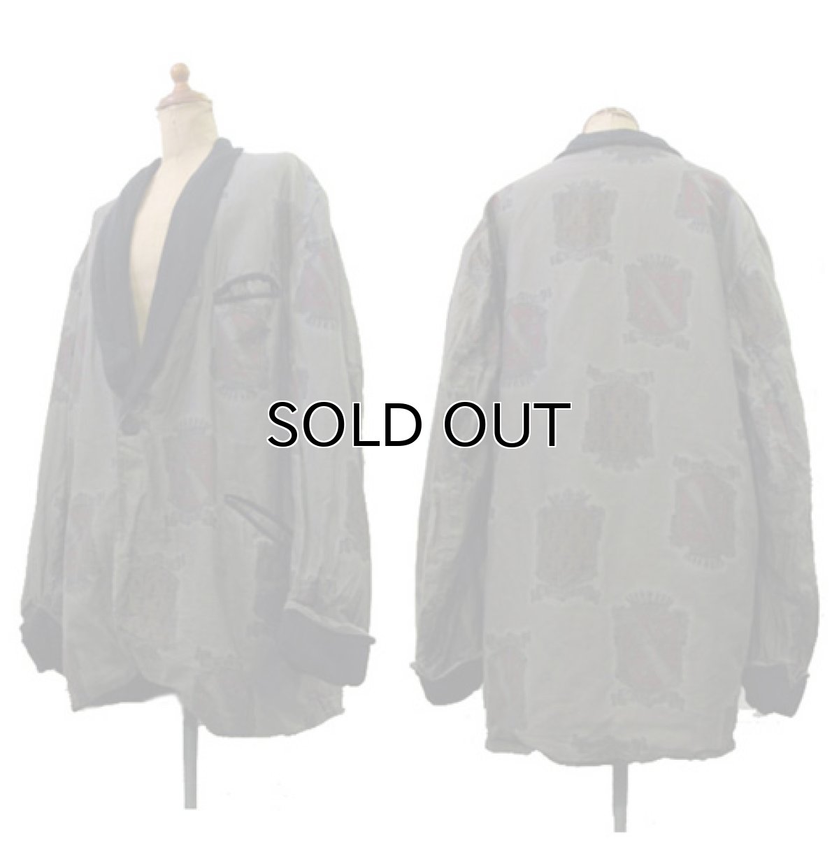 画像2: 1960's "BRENT" 1 Button Jacket OLIVE系 size L位 (表記 なし) (2)