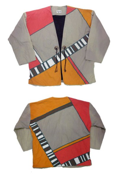 画像1: "GIRASOL" Cardigan Type Collarless Jacket　Multi Color　size M-L位 (表記 なし)