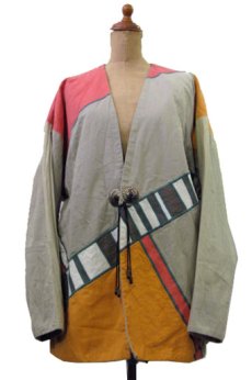 画像1: "GIRASOL" Cardigan Type Collarless Jacket　Multi Color　size M-L位 (表記 なし) (1)