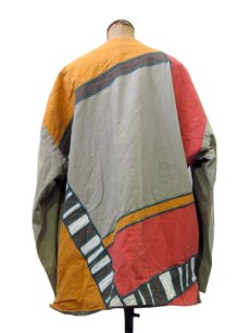 画像2: "GIRASOL" Cardigan Type Collarless Jacket　Multi Color　size M-L位 (表記 なし) (2)