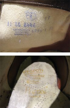 画像5: ~ 1970's "HY-SPOT" Cap Toe Leather Boots　BROWN 　size 約29 cm  ( 表記 11 EE) (5)
