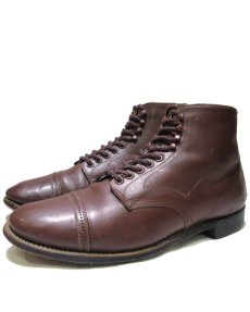 画像1: ~ 1970's "HY-SPOT" Cap Toe Leather Boots　BROWN 　size 約29 cm  ( 表記 11 EE) (1)