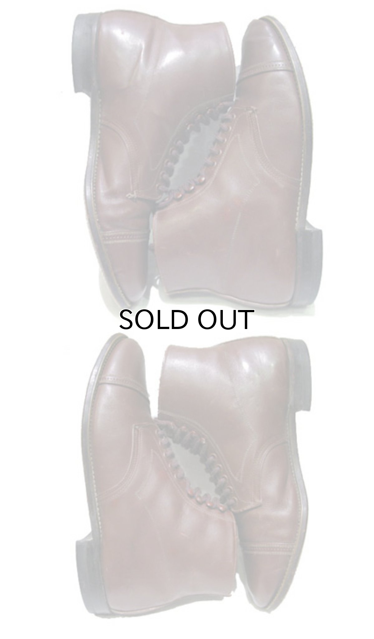 画像2: ~ 1970's "HY-SPOT" Cap Toe Leather Boots　BROWN 　size 約29 cm  ( 表記 11 EE) (2)