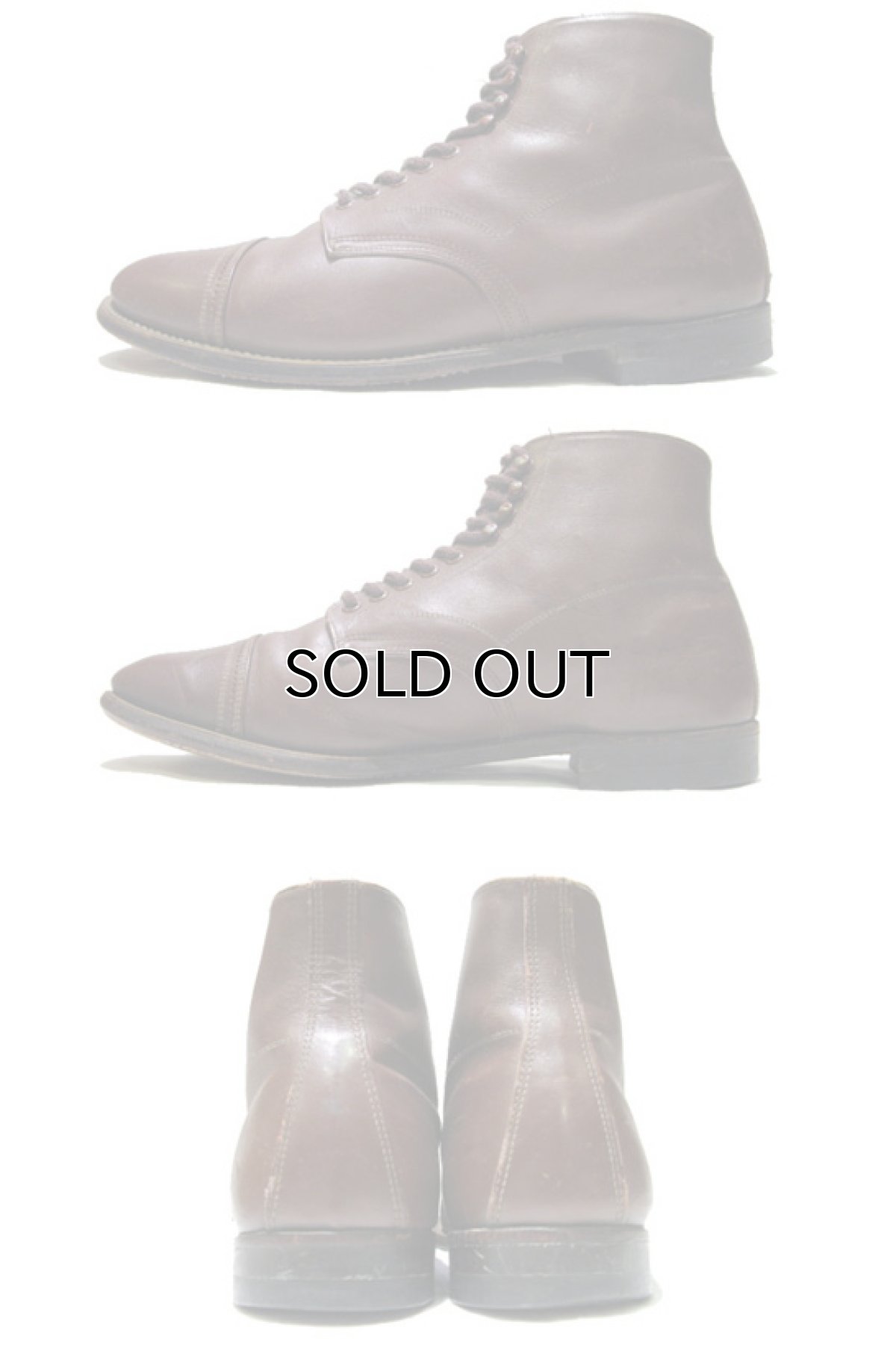 画像3: ~ 1970's "HY-SPOT" Cap Toe Leather Boots　BROWN 　size 約29 cm  ( 表記 11 EE) (3)