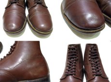 画像4: ~ 1970's "HY-SPOT" Cap Toe Leather Boots　BROWN 　size 約29 cm  ( 表記 11 EE) (4)