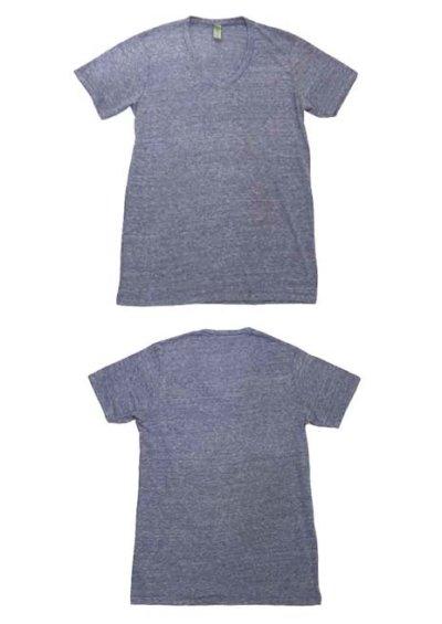 画像1: "alternative apparel" Eco Heather V-neck T-shirts　ECO NAVY　size XS / S / M / L / XL