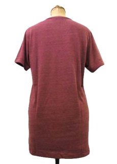 画像3: "alternative apparel" Eco Heather V-neck T-shirts　ECO TRU-BURGUNDY　size XS / S / M / L / XL (3)