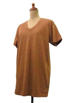 画像2: "alternative apparel" Eco Heather V-neck T-shirts　ECO TRUE-RUST　size XS / S / M / L / XL (2)