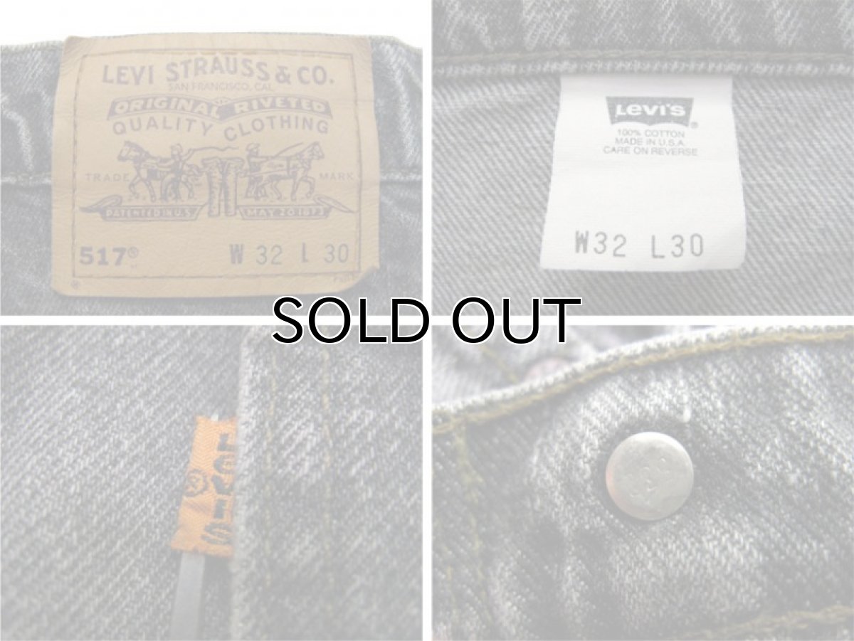画像3: 1990's~ Levi's 517 Black Denim Pants　made in USA　Black Denim　size 32.5 inch (表記 32 x 30) (3)