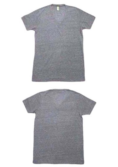 画像1: "alternative apparel" Eco Heather V-neck T-shirts　ECO GREY-HEATHER　size XS / S / M / L / XL