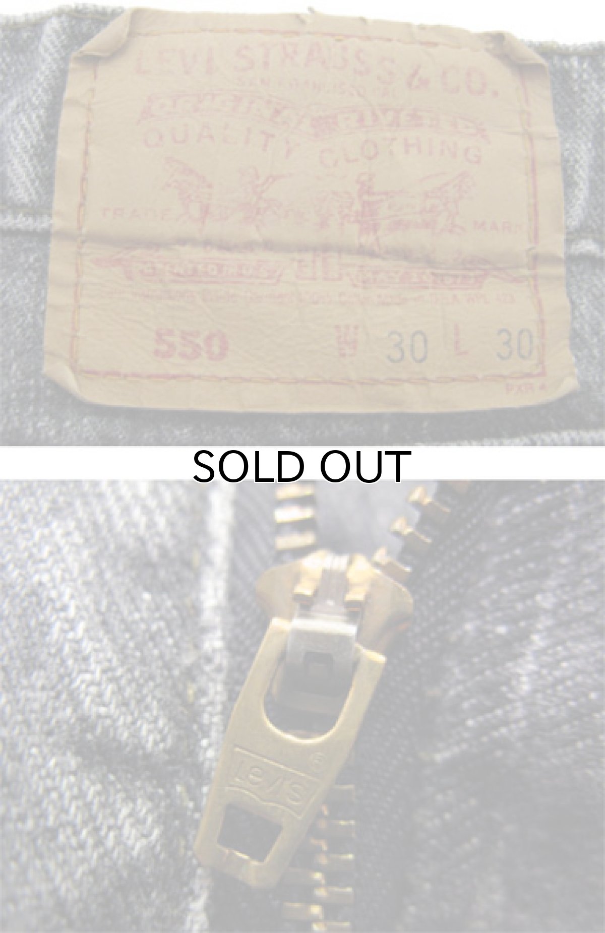 画像3: 1990's~ Levi's 550 Relaxed Fit Denim Tapered Pants　Black Denim　size 30 inch (表記 30 x 30) (3)