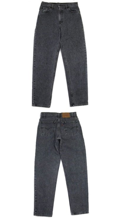 画像1: 1990's~ Levi's 550 Relaxed Fit Denim Tapered Pants　Black Denim　size 30 inch (表記 30 x 30)