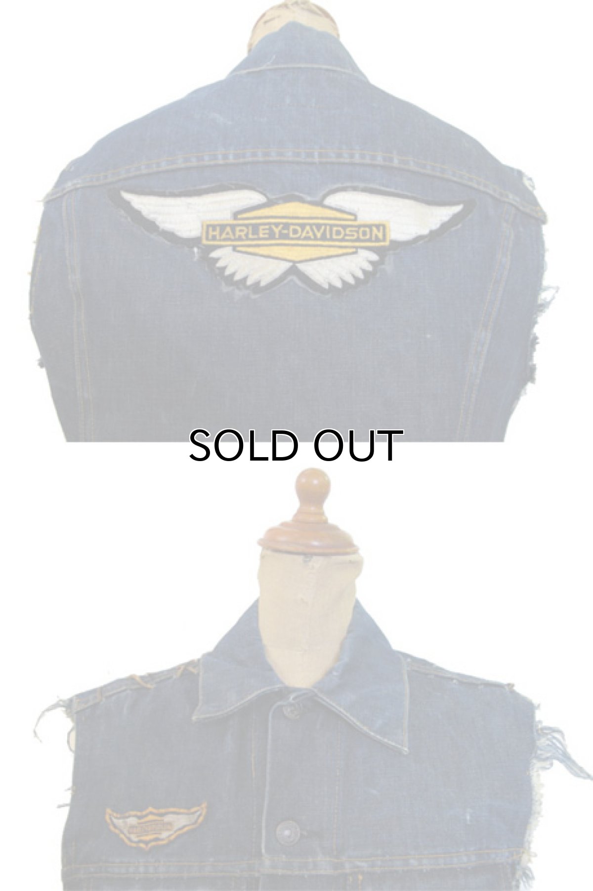 画像3: 1970's "Levi's" 70505e Cutoff Denim Vest　Indigo Blue　size S位  (表記 36) (3)