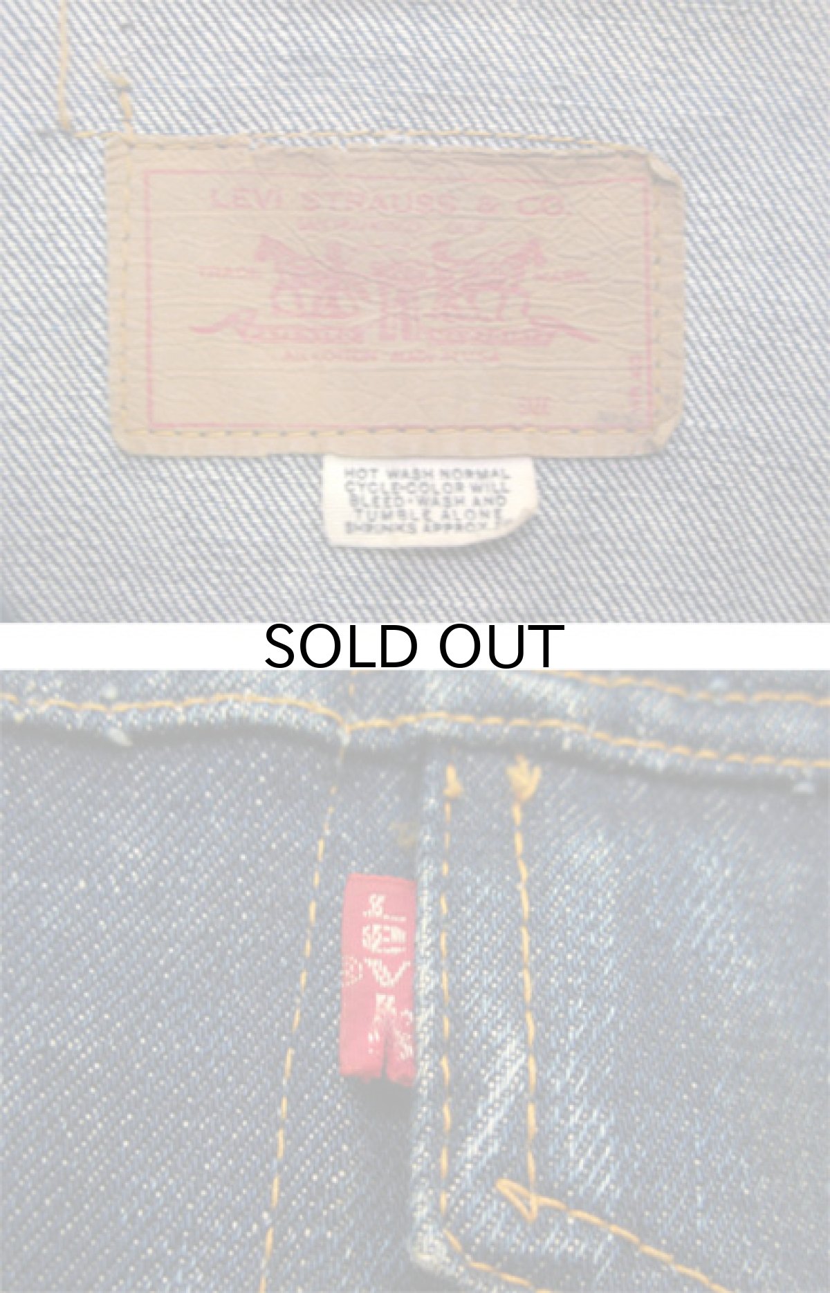 画像5: 1970's "Levi's" 70505e Cutoff Denim Vest　Indigo Blue　size S位  (表記 36) (5)