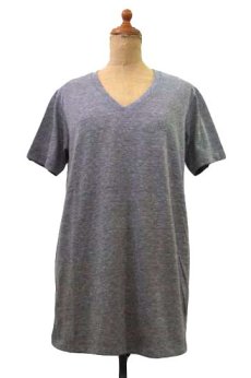 画像1: "alternative apparel" Eco Heather V-neck T-shirts　ECO GREY-HEATHER　size XS / S / M / L / XL (1)