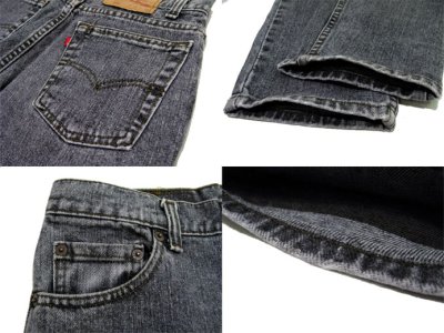 画像3: 1990's~ Levi's 550 Relaxed Fit Denim Tapered Pants　Black Denim　size 30 inch (表記 30 x 30)