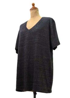 画像2: "alternative apparel" Eco Heather V-neck T-shirts　ECO BLACK　size XS / S / M / L / XL (2)