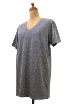 画像2: "alternative apparel" Eco Heather V-neck T-shirts　ECO GREY-HEATHER　size XS / S / M / L / XL (2)