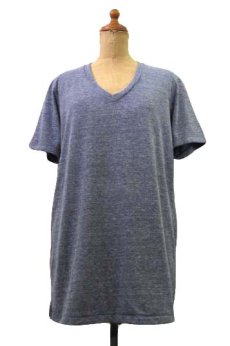 画像1: "alternative apparel" Eco Heather V-neck T-shirts　ECO NAVY　size XS / S / M / L / XL (1)